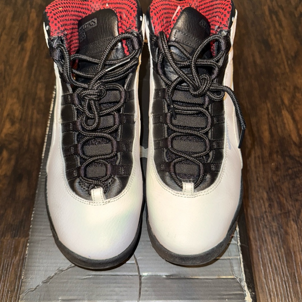 Jordan Black, Red, and White Sneakers
